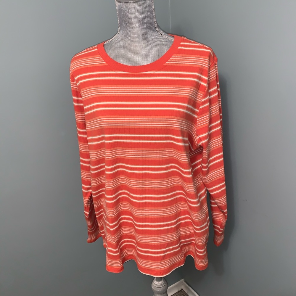 ADDITION ELLE PENNINGTONS NWT size 2X orange and white lightweight Striped